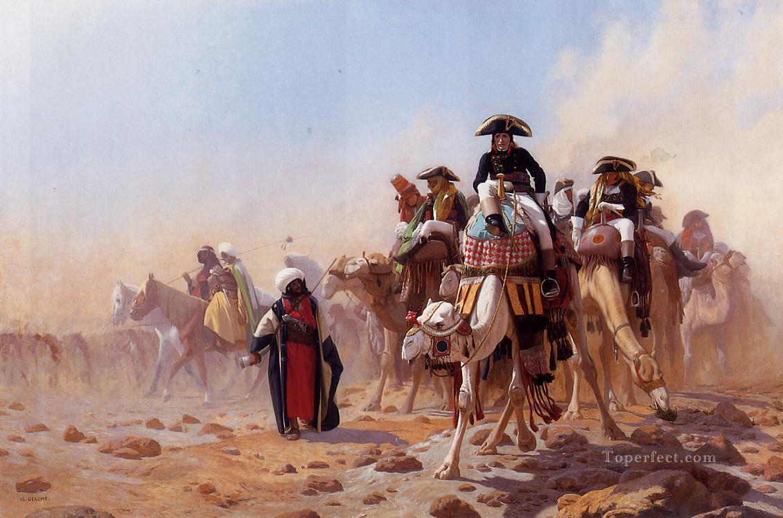 Napoleón y su Estado Mayor el árabe Jean Leon Gerome Pintura al óleo